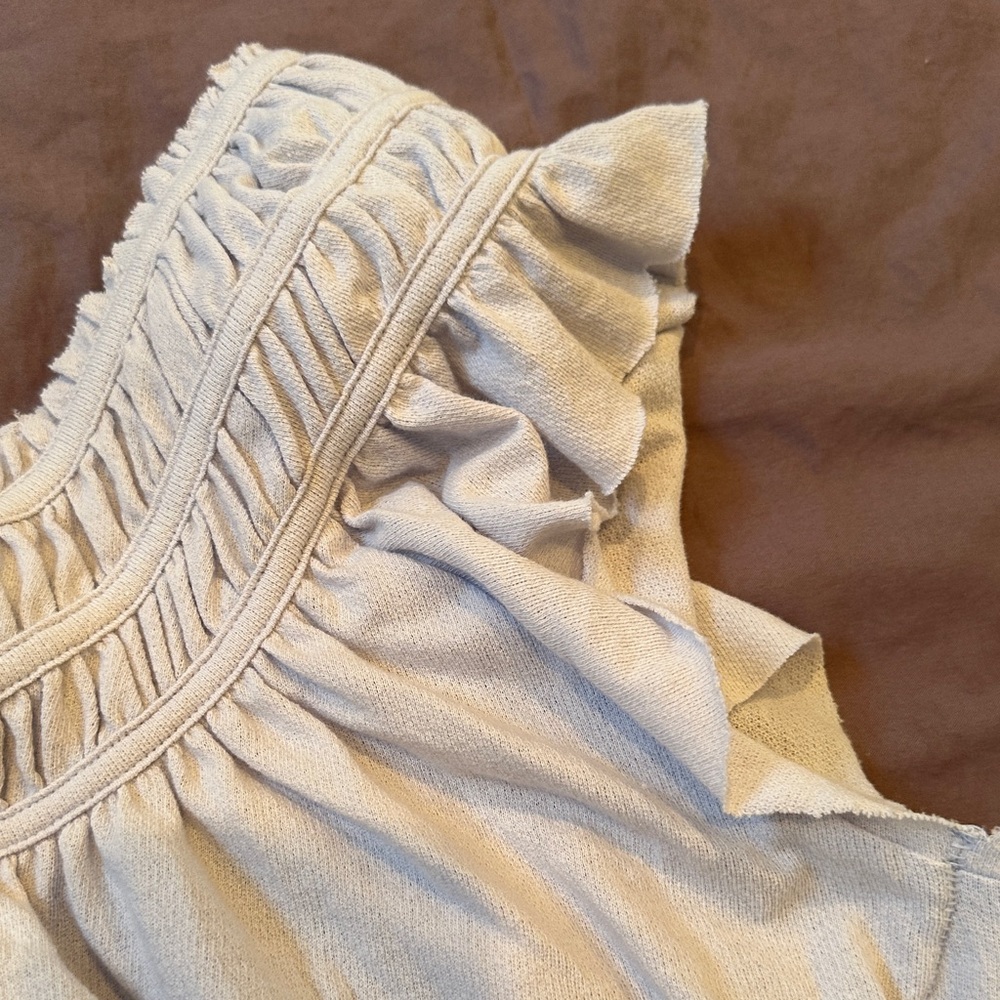 We The Free light blue Ruffled Blouse - Picture 4 of 10